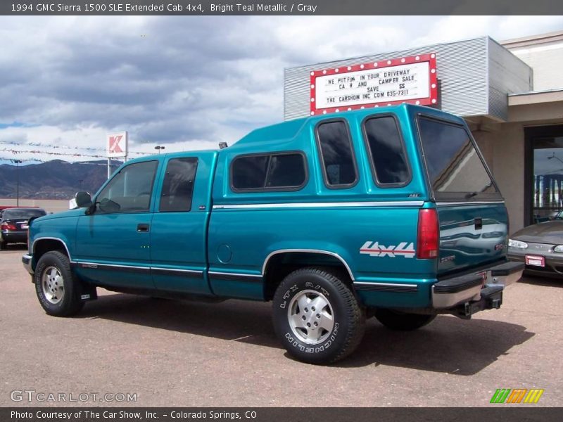 Bright Teal Metallic / Gray 1994 GMC Sierra 1500 SLE Extended Cab 4x4