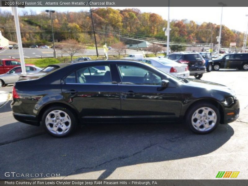 Atlantis Green Metallic / Charcoal Black 2010 Ford Fusion SE