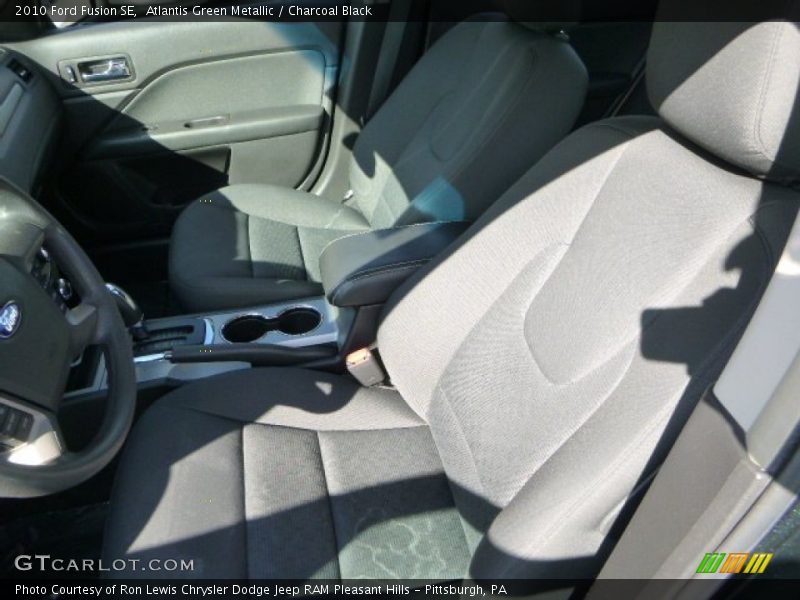 Atlantis Green Metallic / Charcoal Black 2010 Ford Fusion SE