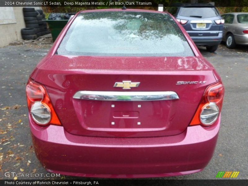 Deep Magenta Metallic / Jet Black/Dark Titanium 2014 Chevrolet Sonic LT Sedan