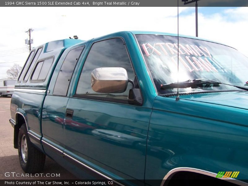 Bright Teal Metallic / Gray 1994 GMC Sierra 1500 SLE Extended Cab 4x4