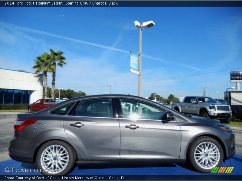 Sterling Gray / Charcoal Black 2014 Ford Focus Titanium Sedan