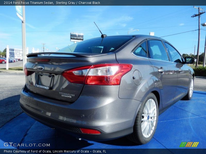 Sterling Gray / Charcoal Black 2014 Ford Focus Titanium Sedan