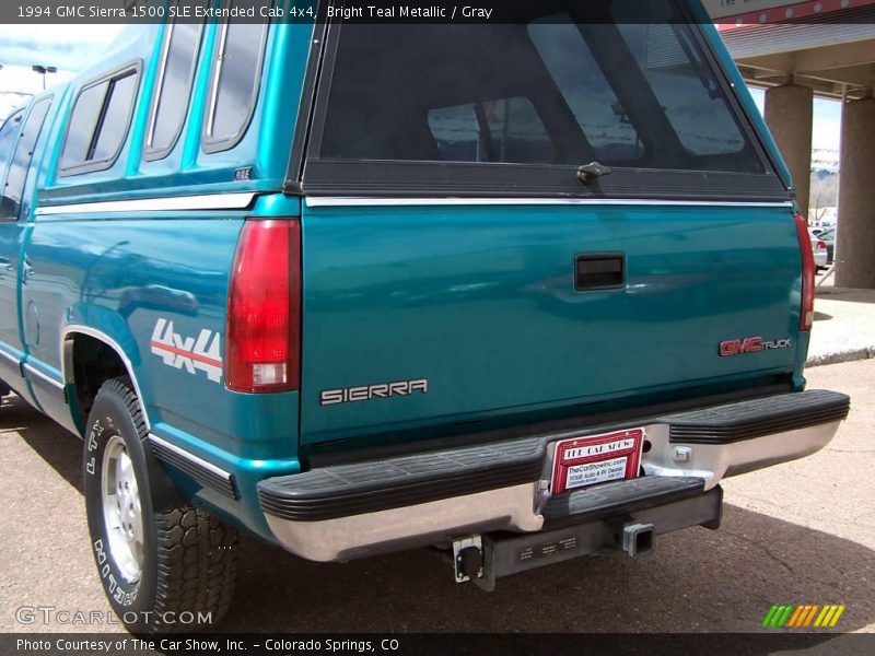 Bright Teal Metallic / Gray 1994 GMC Sierra 1500 SLE Extended Cab 4x4