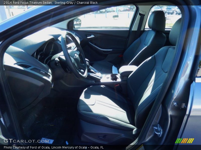Sterling Gray / Charcoal Black 2014 Ford Focus Titanium Sedan