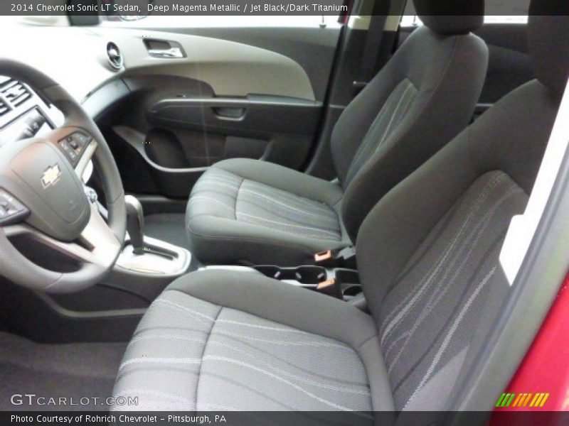 Deep Magenta Metallic / Jet Black/Dark Titanium 2014 Chevrolet Sonic LT Sedan