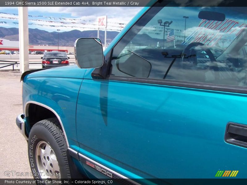 Bright Teal Metallic / Gray 1994 GMC Sierra 1500 SLE Extended Cab 4x4