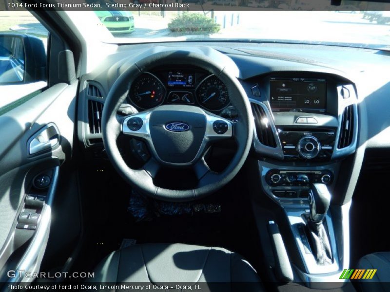 Sterling Gray / Charcoal Black 2014 Ford Focus Titanium Sedan
