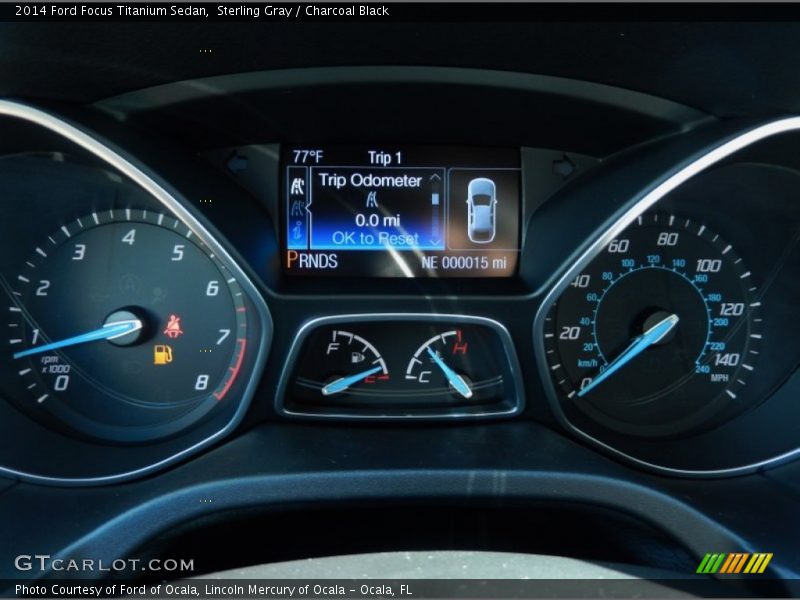 Sterling Gray / Charcoal Black 2014 Ford Focus Titanium Sedan