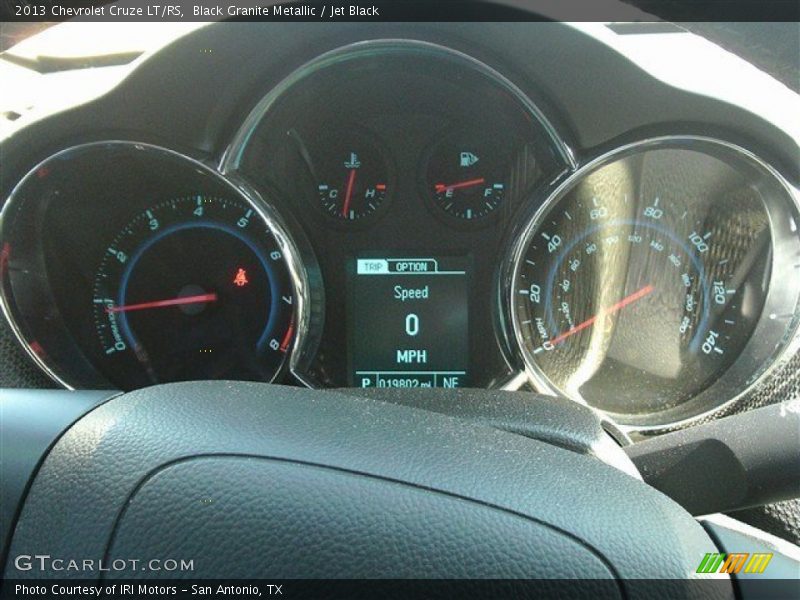 Black Granite Metallic / Jet Black 2013 Chevrolet Cruze LT/RS