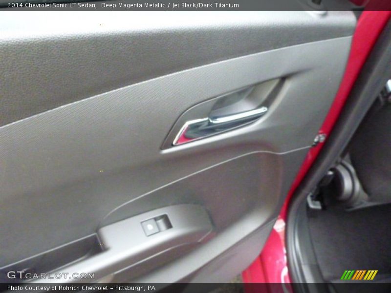 Deep Magenta Metallic / Jet Black/Dark Titanium 2014 Chevrolet Sonic LT Sedan