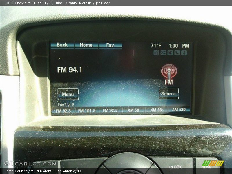 Black Granite Metallic / Jet Black 2013 Chevrolet Cruze LT/RS