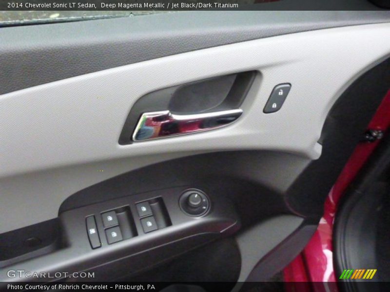 Deep Magenta Metallic / Jet Black/Dark Titanium 2014 Chevrolet Sonic LT Sedan