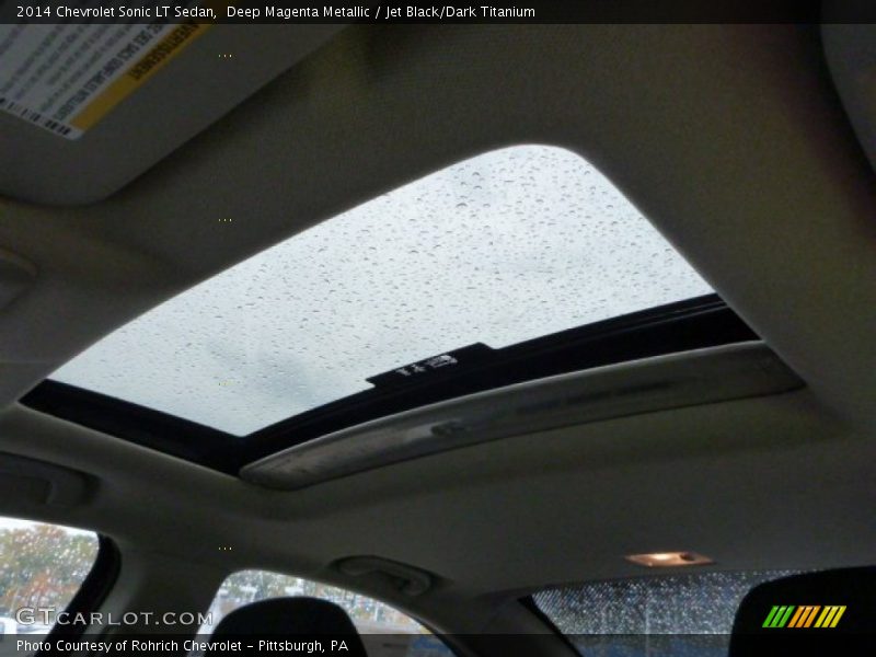 Deep Magenta Metallic / Jet Black/Dark Titanium 2014 Chevrolet Sonic LT Sedan