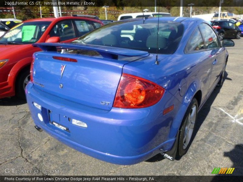 Nitrous Blue Metallic / Ebony 2008 Pontiac G5 GT