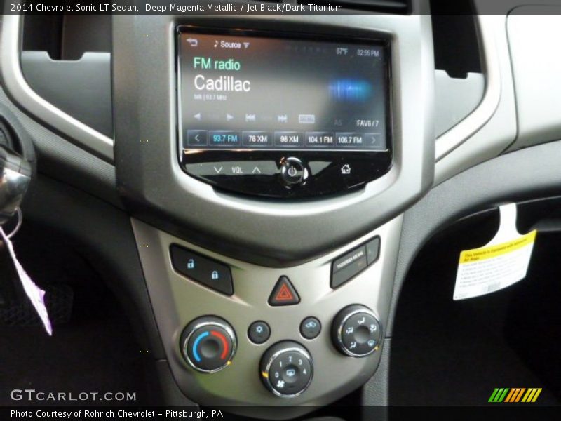 Deep Magenta Metallic / Jet Black/Dark Titanium 2014 Chevrolet Sonic LT Sedan