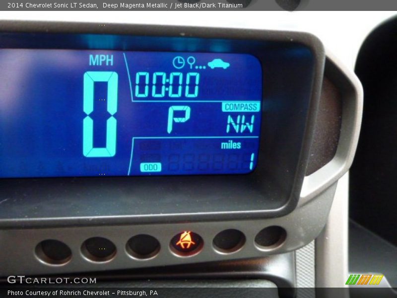 Deep Magenta Metallic / Jet Black/Dark Titanium 2014 Chevrolet Sonic LT Sedan