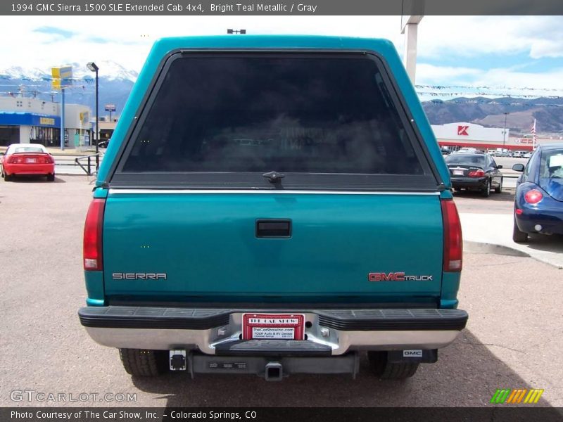 Bright Teal Metallic / Gray 1994 GMC Sierra 1500 SLE Extended Cab 4x4