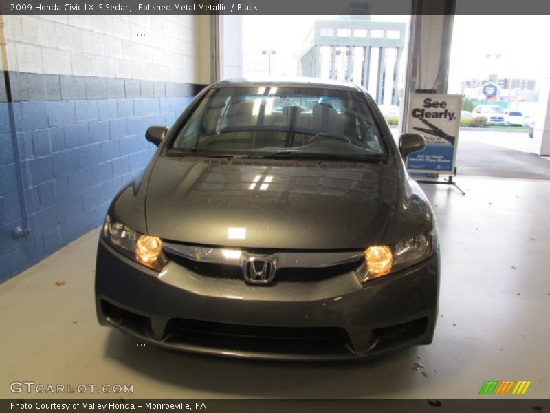 Polished Metal Metallic / Black 2009 Honda Civic LX-S Sedan