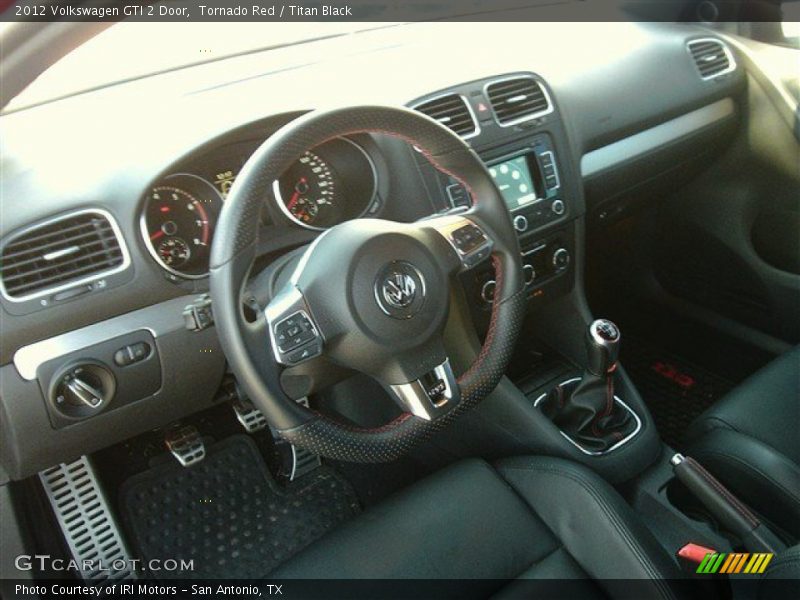 Tornado Red / Titan Black 2012 Volkswagen GTI 2 Door