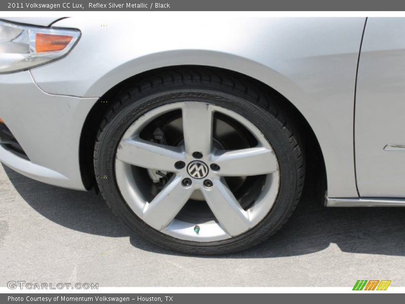 Reflex Silver Metallic / Black 2011 Volkswagen CC Lux