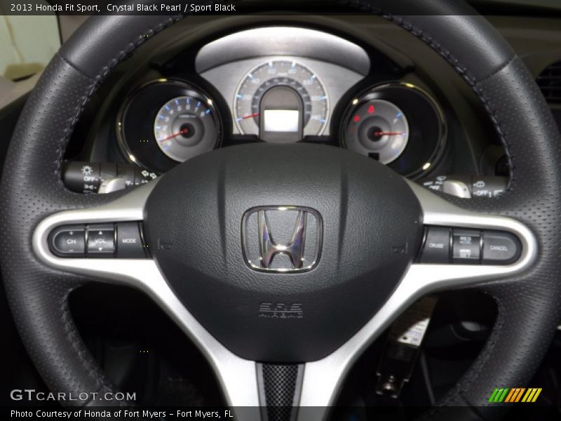 Crystal Black Pearl / Sport Black 2013 Honda Fit Sport