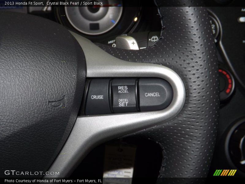 Crystal Black Pearl / Sport Black 2013 Honda Fit Sport