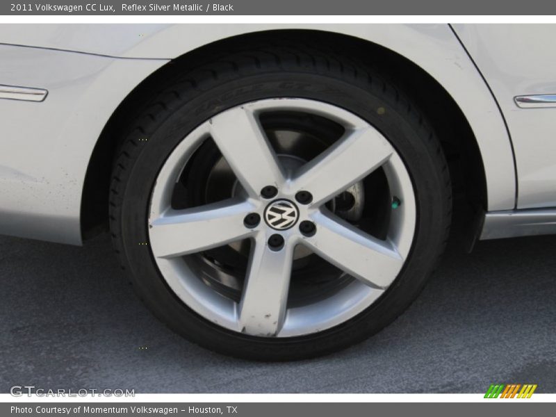 Reflex Silver Metallic / Black 2011 Volkswagen CC Lux
