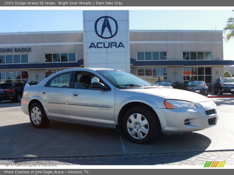 Bright Silver Metallic / Dark Slate Gray 2001 Dodge Stratus SE Sedan