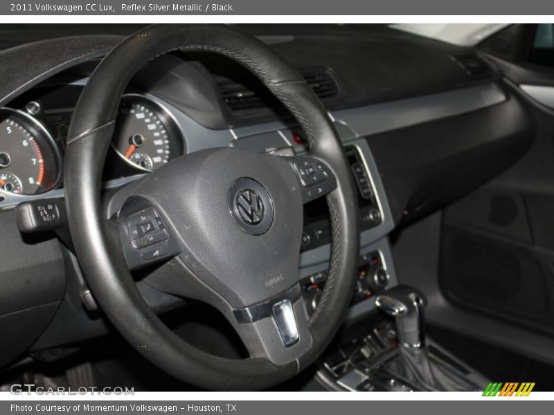 Reflex Silver Metallic / Black 2011 Volkswagen CC Lux
