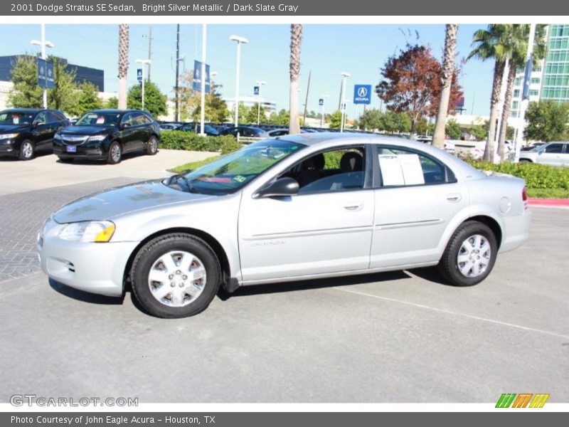 Bright Silver Metallic / Dark Slate Gray 2001 Dodge Stratus SE Sedan