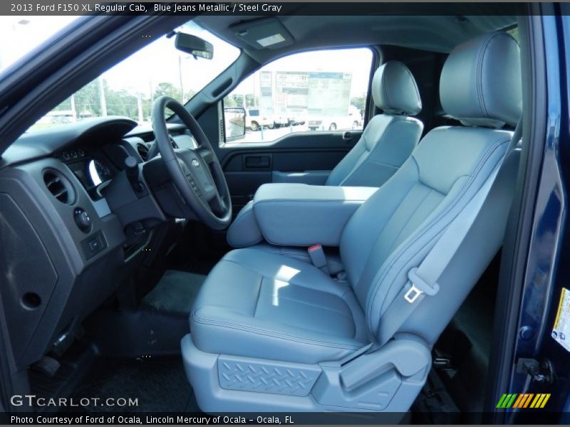 Blue Jeans Metallic / Steel Gray 2013 Ford F150 XL Regular Cab