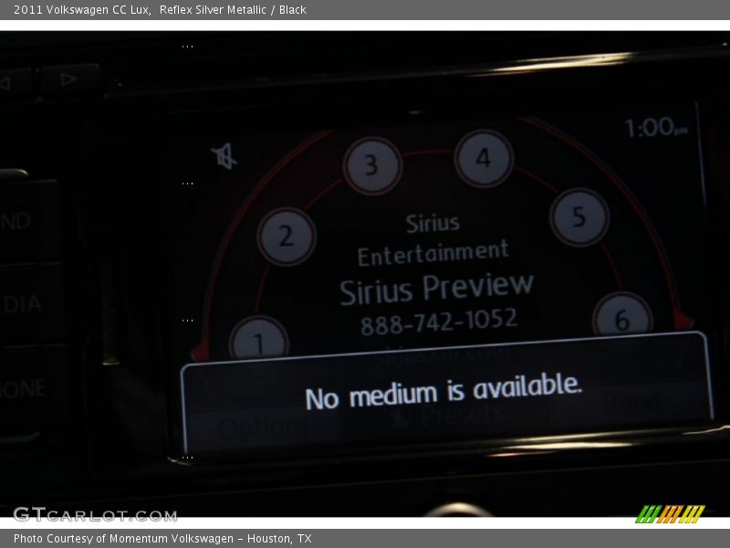 Reflex Silver Metallic / Black 2011 Volkswagen CC Lux