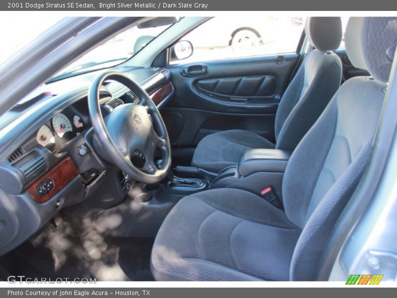Bright Silver Metallic / Dark Slate Gray 2001 Dodge Stratus SE Sedan