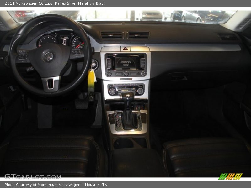 Reflex Silver Metallic / Black 2011 Volkswagen CC Lux