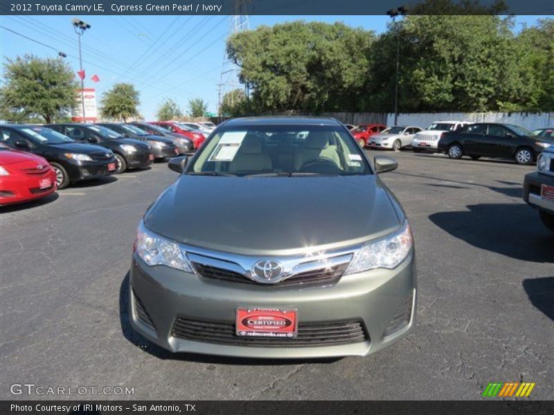 Cypress Green Pearl / Ivory 2012 Toyota Camry LE