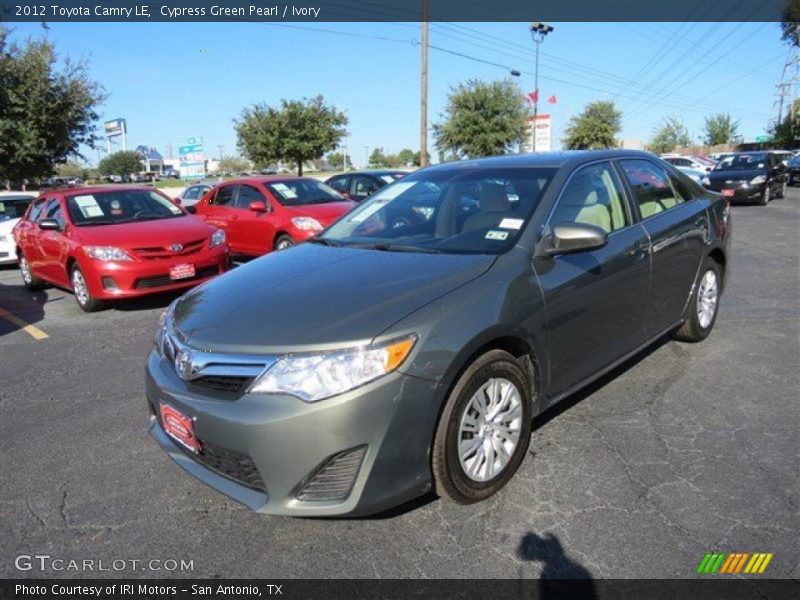 Cypress Green Pearl / Ivory 2012 Toyota Camry LE