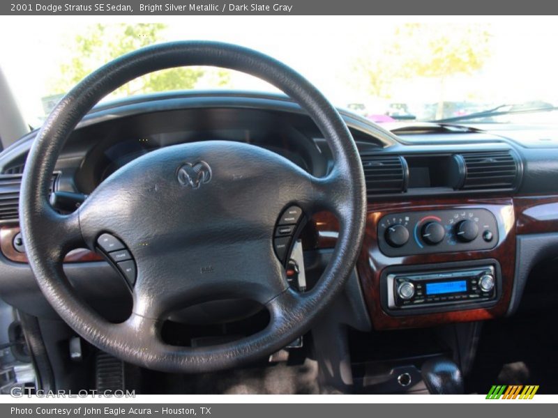 Bright Silver Metallic / Dark Slate Gray 2001 Dodge Stratus SE Sedan