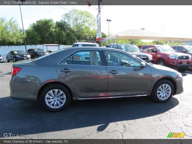 Cypress Green Pearl / Ivory 2012 Toyota Camry LE