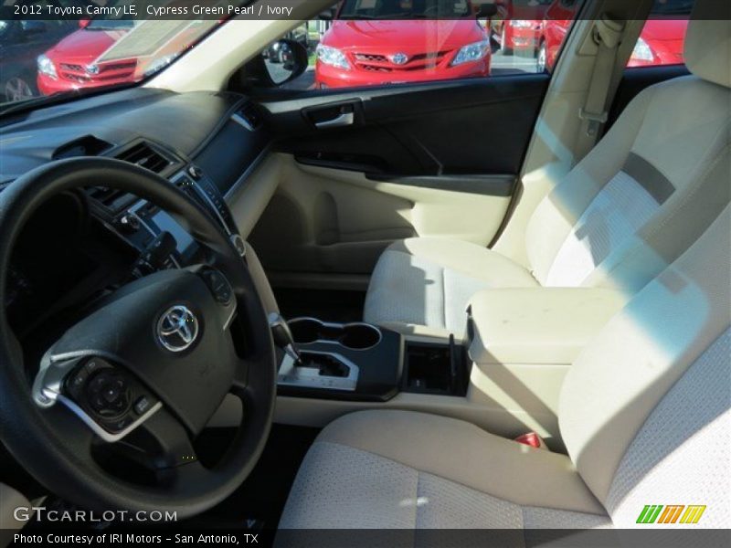 Cypress Green Pearl / Ivory 2012 Toyota Camry LE