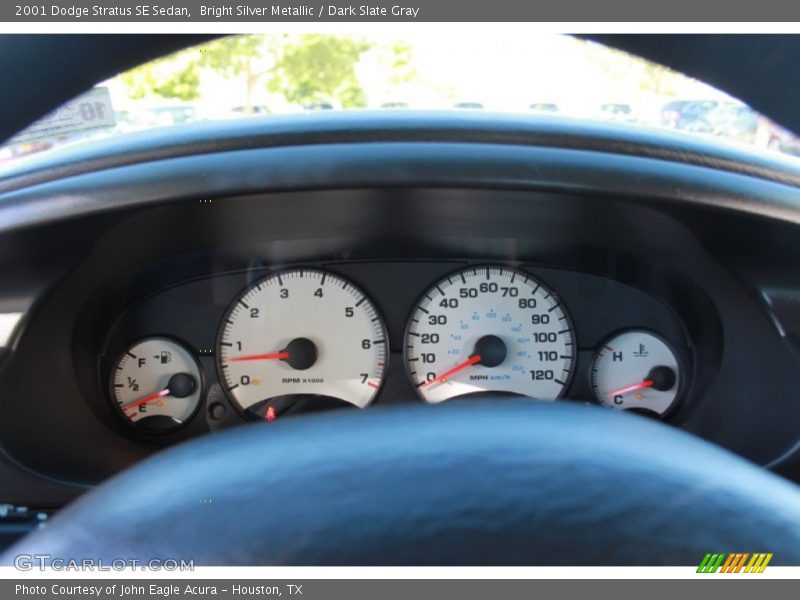 Bright Silver Metallic / Dark Slate Gray 2001 Dodge Stratus SE Sedan