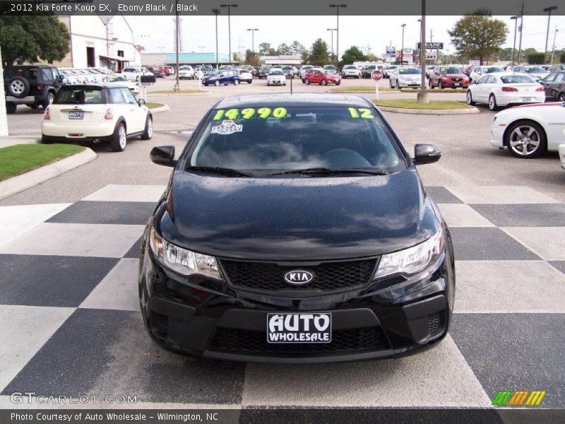 Ebony Black / Black 2012 Kia Forte Koup EX