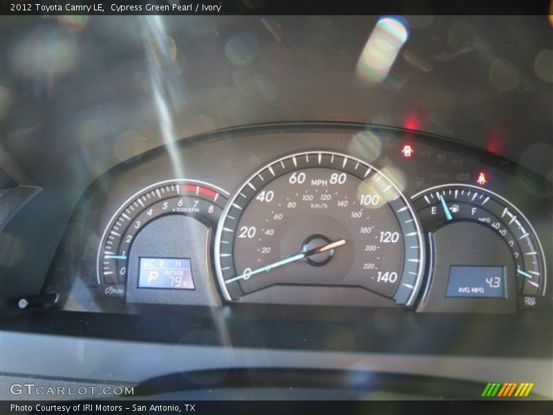 Cypress Green Pearl / Ivory 2012 Toyota Camry LE