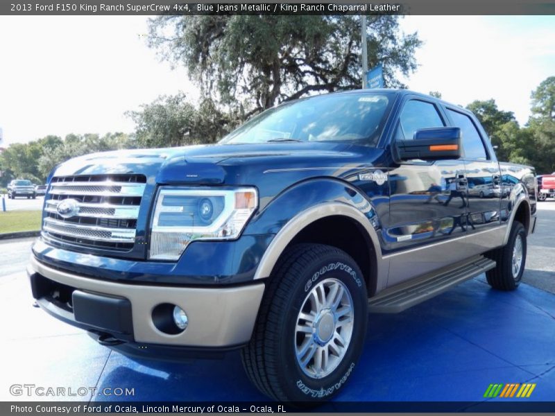 Blue Jeans Metallic / King Ranch Chaparral Leather 2013 Ford F150 King Ranch SuperCrew 4x4