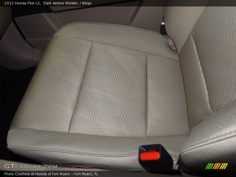 Dark Amber Metallic / Beige 2013 Honda Pilot LX