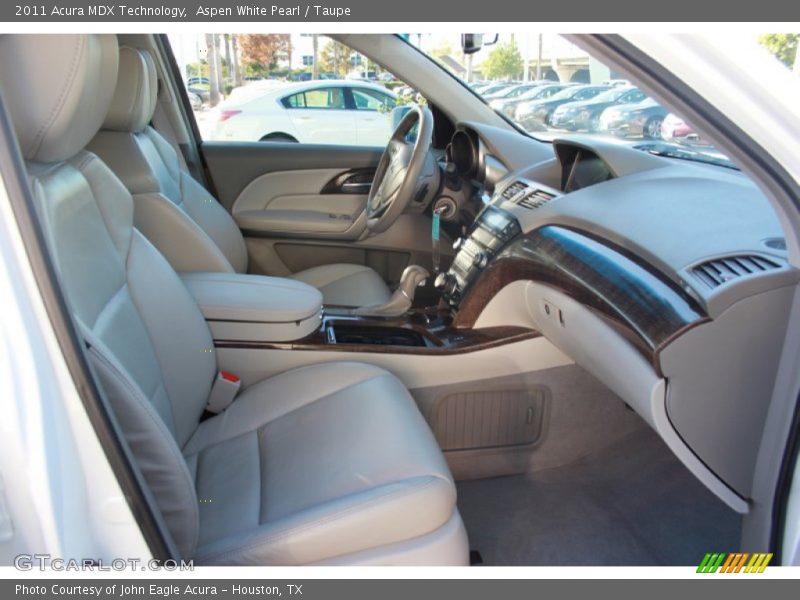 Aspen White Pearl / Taupe 2011 Acura MDX Technology