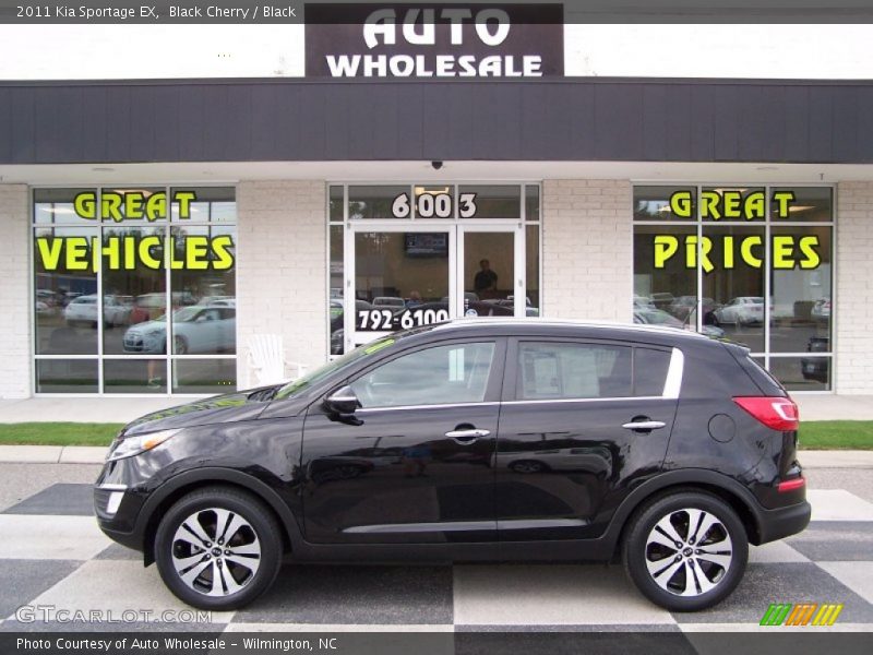 Black Cherry / Black 2011 Kia Sportage EX