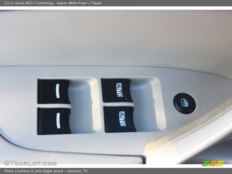 Aspen White Pearl / Taupe 2011 Acura MDX Technology