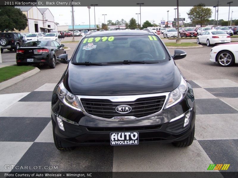 Black Cherry / Black 2011 Kia Sportage EX