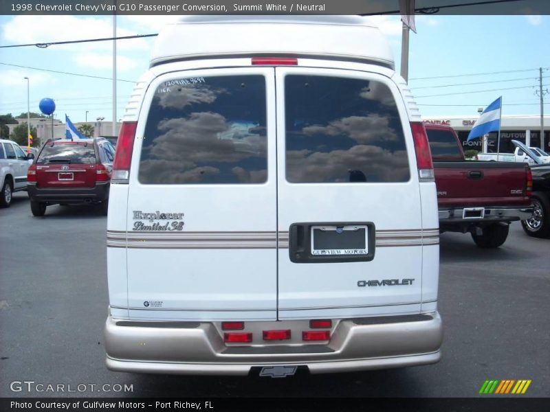 Summit White / Neutral 1998 Chevrolet Chevy Van G10 Passenger Conversion